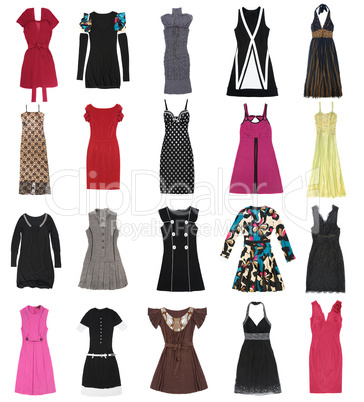 Female dresses. 20 pieces.