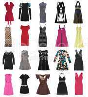 Female dresses. 20 pieces.