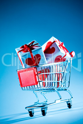 shopping cart ahd gift