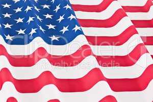 Rippled US flag