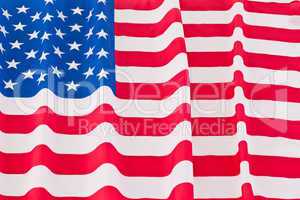 Rippled US flag