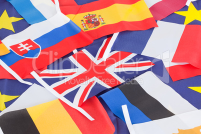 Several country flags