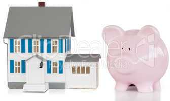House and piggy bank