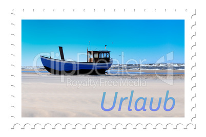 Briefmarke Hintergrund Urlaub
