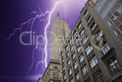 Storm over New York City