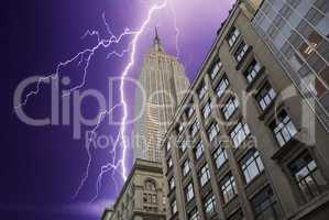 Storm over New York City