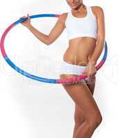 Woman holding hula hoop - Hula Hoop Exercises