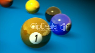 Colorful Billiards and Countdown