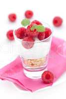 Trifle mit Himbeeren / trifle with raspberries