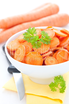 geschnittene Möhren / sliced carrots