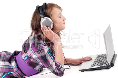 Teenager girl in studio