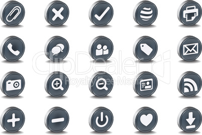 Mono Inset Various Vector Icons