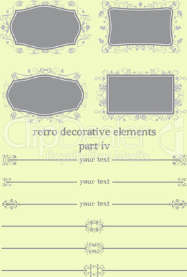 Retro Decorative Elements IV