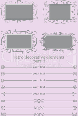 Retro Decorative Elements II