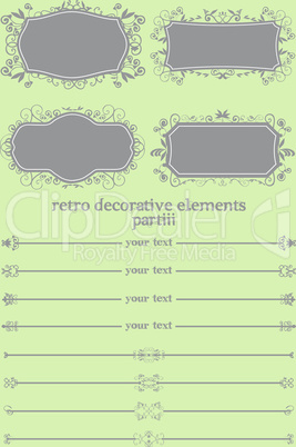 Retro Decorative Elements III
