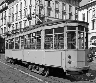 Vintage tram, Milan