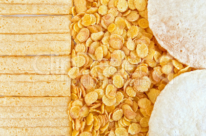 Corn flakes with loaves