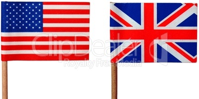 UK and USA flag