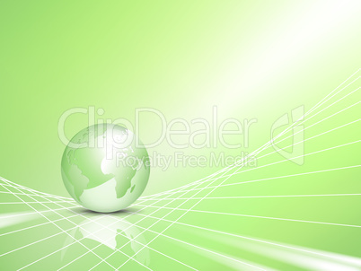 Grüne Weltkugel, Umwelt Konzept - green globe, eco concept