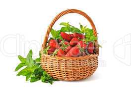 Strawberries in basket