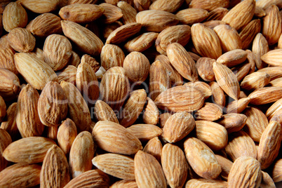 Texture of fried nuts