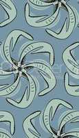 Seamless Squid Pinwheel