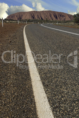 Road across Australian Outback