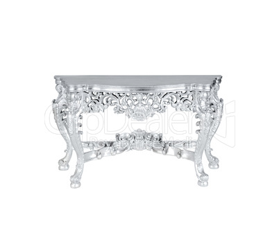 silver table