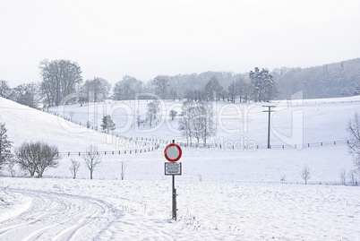 Winterland, Winterliches Hügelland