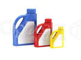 motor oil bottle isolated 3d rende