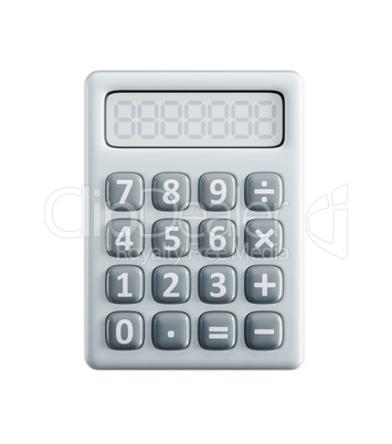 isolated calculator