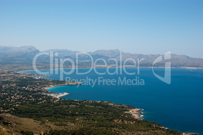 Blick über die Bucht von Alcudia