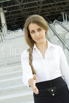 Young business woman