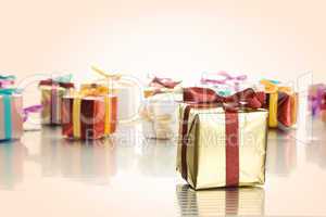 Lots of colorful gift boxes