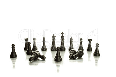 Black chess pieces