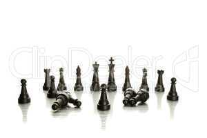 Black chess pieces