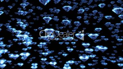 Rain of diamonds with Alpha Channel