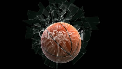 Basket ball breaking window