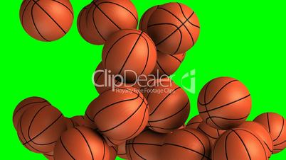 Basket balls transition effect