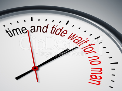 time and tide wait for no man