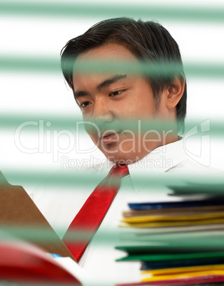 Man Reading A Document