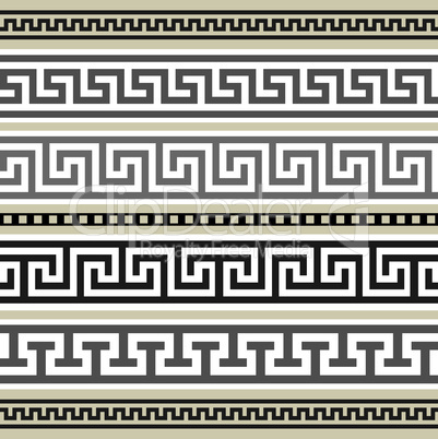 Set of decorative greek ornaments