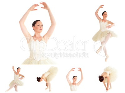 Collage of a ballet dancer