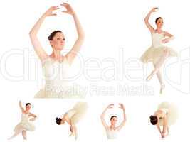 Collage of a ballet dancer