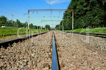 Iron railroad rail