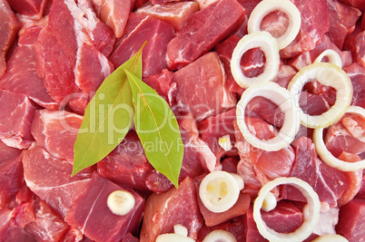 The texture of the meat, laurel leaf and onion