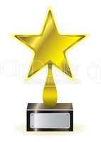 Gold star award