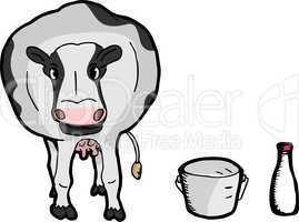 Cute Cartoon Cow
