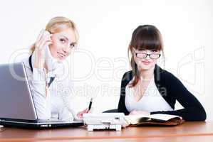 Meeting of young business ladies