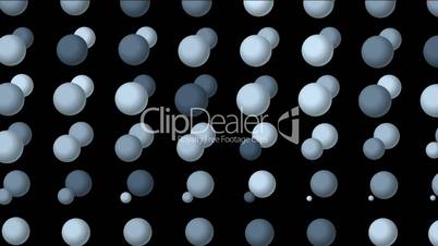 3d blue rotation balls background.Eggs,table tennis,football,basketball,ball,volleyball,beans,light bulbs,Design,symbol,vision,idea,creativity,vj,beautiful,art,decorative